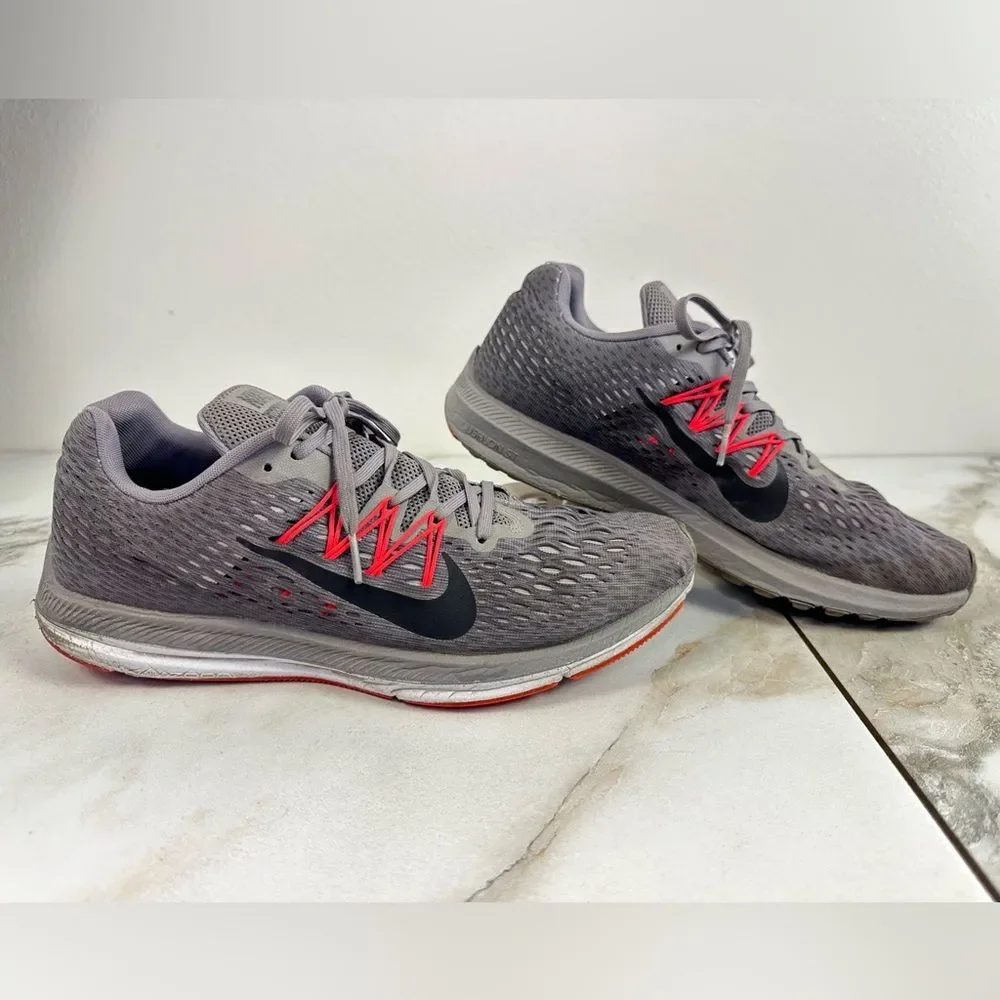 Nike Men's Zoom Winflo 5 Gunsmoke Gray Running Shoes Athletic Sneakers, Sz 10